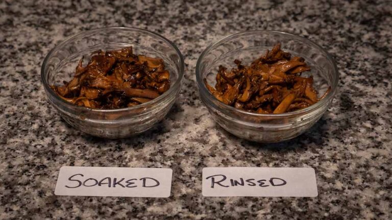 Cooked Chanterelles from both methods side by side