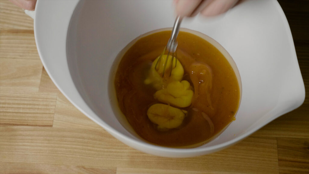 Whisking Eggs With Persimmon