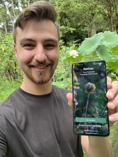 Jesse Announcing Gather The Foraging App